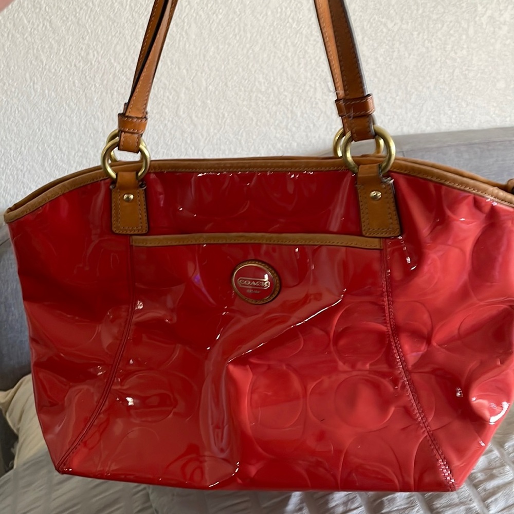 Coach orange purse